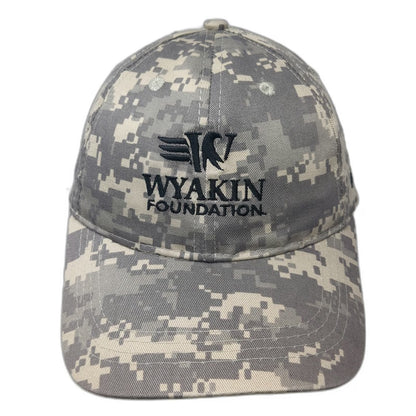 AMC Baseball Cap Gray Digital Camo Wyakin Foundation Meritor OSFM Hat 6-Panel