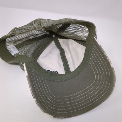 CAT Snapback Trucker Hat Camouflage One Size Adjustable Embroidered Mesh Back