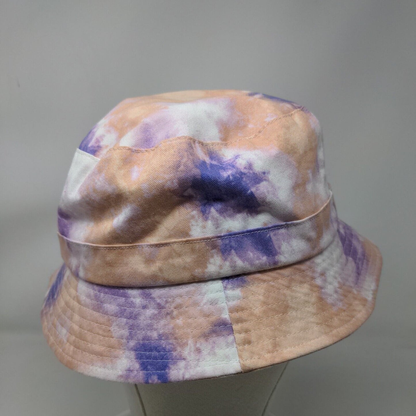 WAYF Bucket Hat Multicolor One Size Lightweight Flat Top Tie Dye Blank