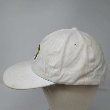 Deep Eddy Vodka White Baseball Cap One Size Rainbow Pride Flag Adjustable Hat