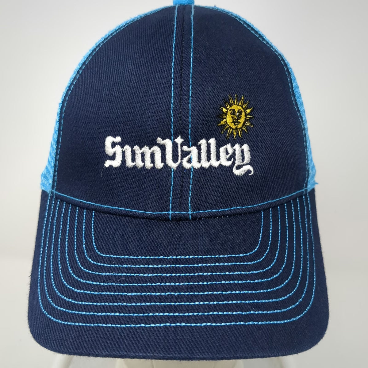 Infinity Global Baseball Cap Blue OS Mesh Back Strapback Sun Valley Hat Regional