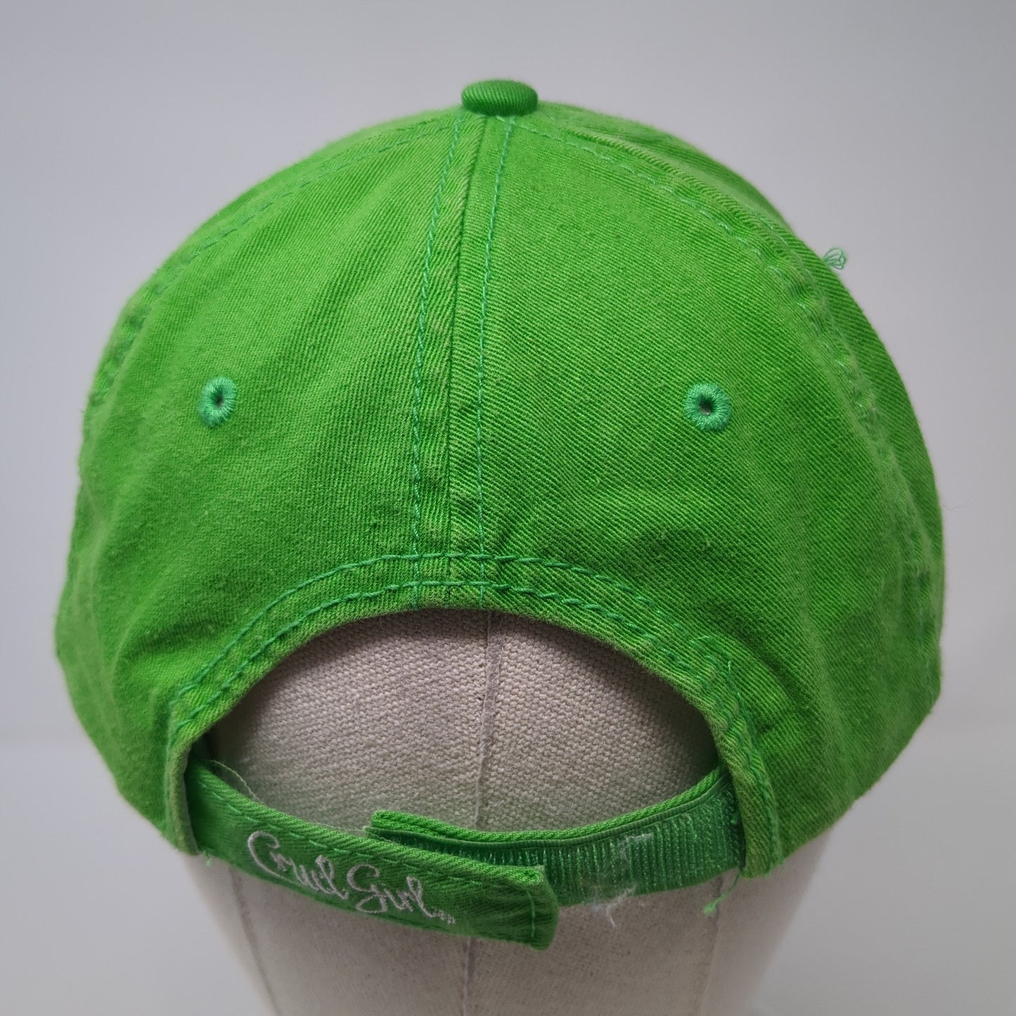Cruel Girl Strapback Hat Green One Size Adjustable Embroidered 6 Panel
