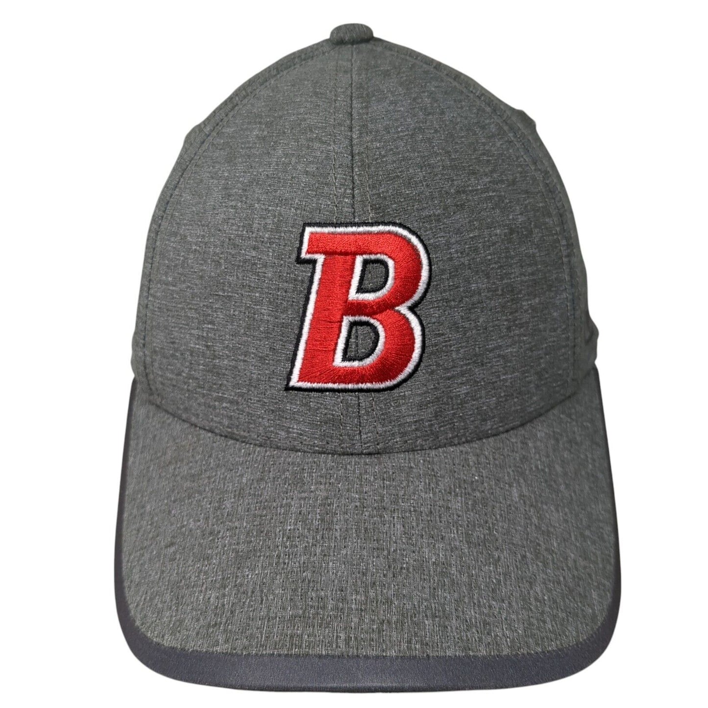 Letter B Strapback Hat Gray One Size Adjustable Embroidered Ogio