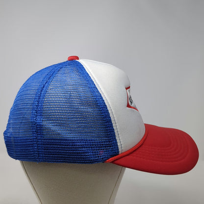 Jack's Surfboards Trucker Hat White Blue Red OSFM California Mesh Back Rope Logo