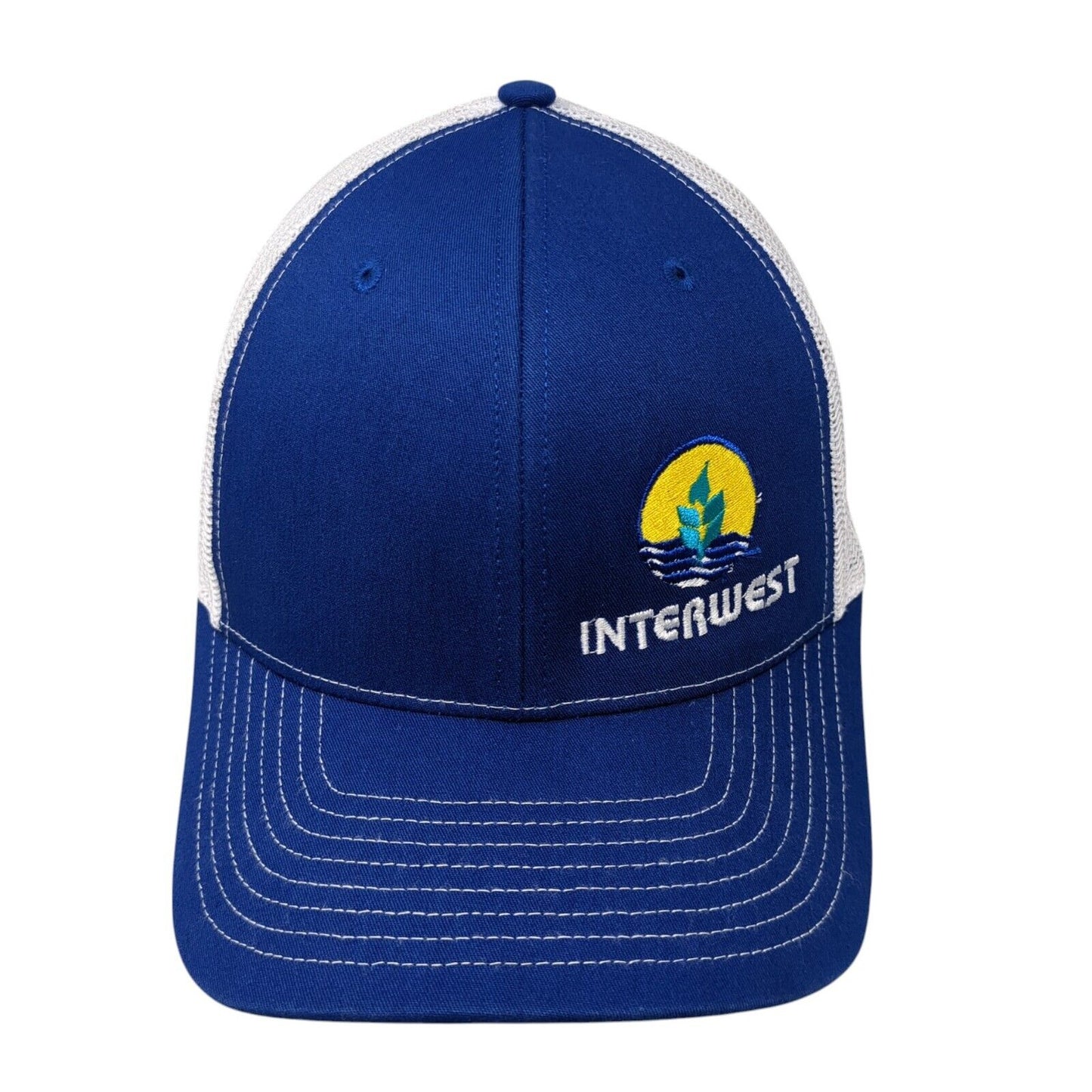 Interwest Snapback Mesh Back Trucker Hat Blue One Size Richardson