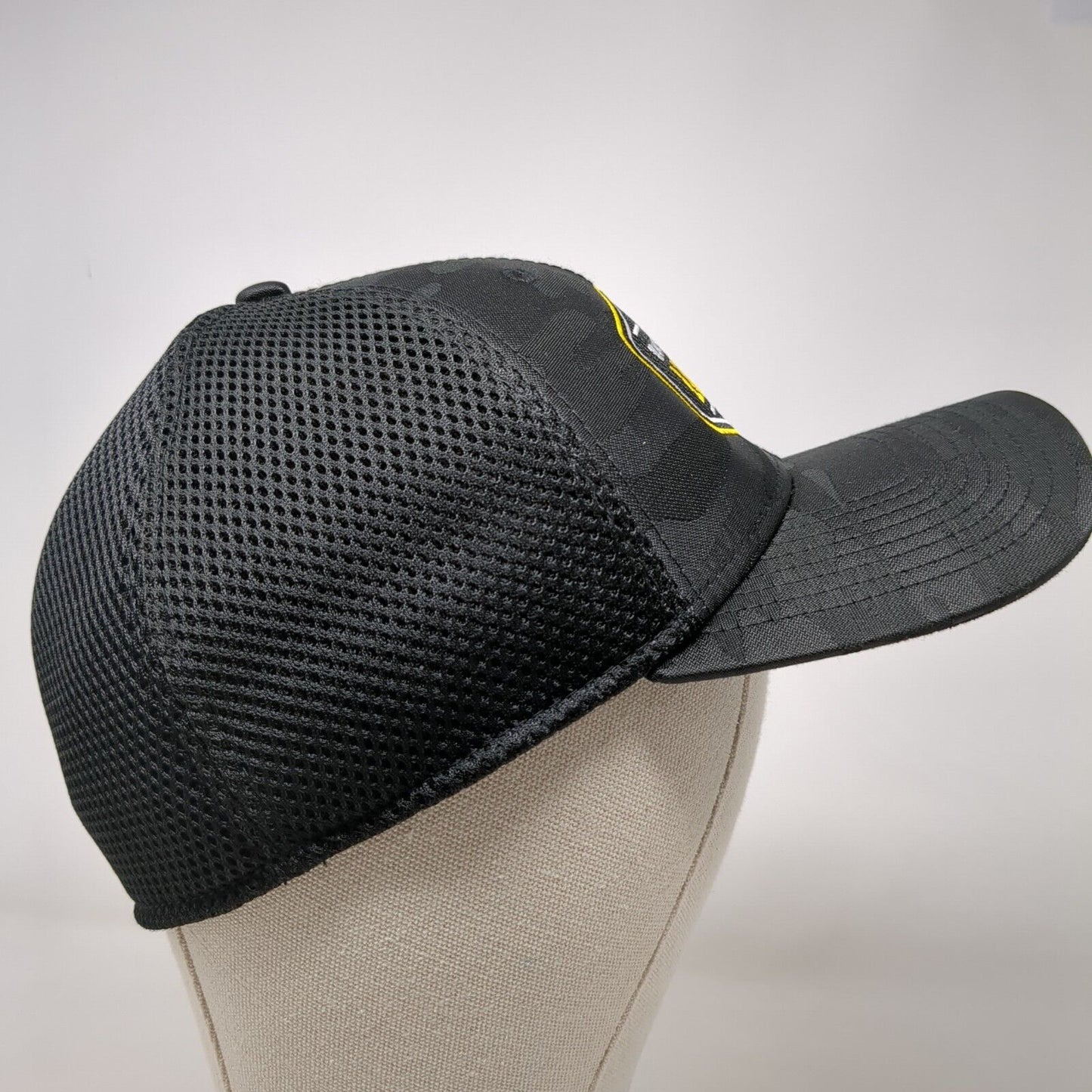 What's Your Legacy? Fitted Mesh Back Hat Camo M/L Embroidered New Era