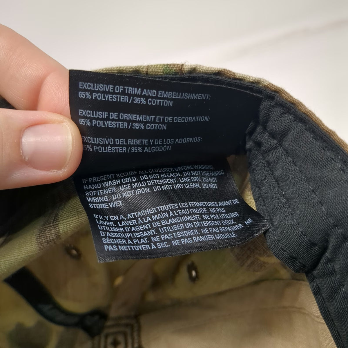 5.11 Tactical Baseball Cap Green One Size Multicam Front Loop Strapback hat
