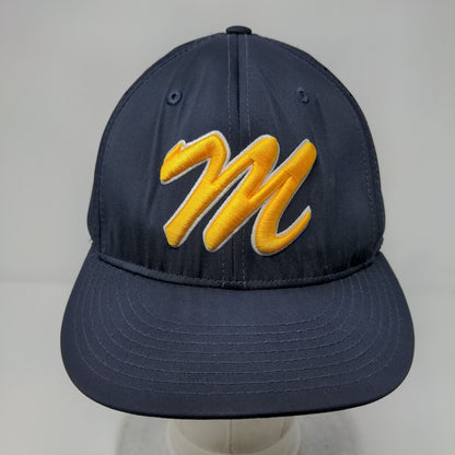 Letter M Fitted Hat Blue L/XL OTS Lite Embroidered Breathable 6 Panel Richardson