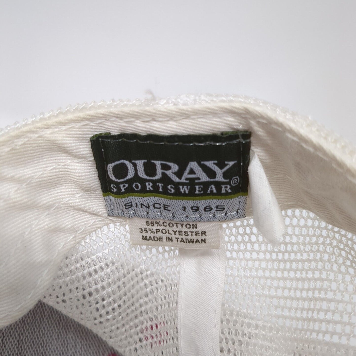 The Lodge At Palisades Creek Trucker Hat Pink One Size Mesh Back Ouray