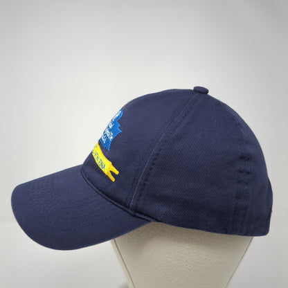 Puerto De Cartagena Slideback Baseball Cap Blue One Size Adjustable Embroidered