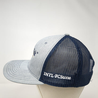 Know-Risk Crop Marketing Snapback Trucker Hat Gray OS Adjustable Mesh Richardson