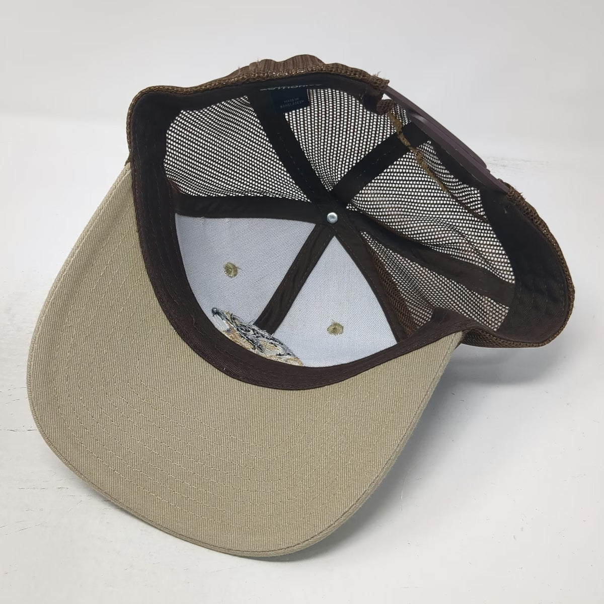 Port Authority Trucker Hat Brown One Size Peregrine Fund Falcon Bird Mesh Hat