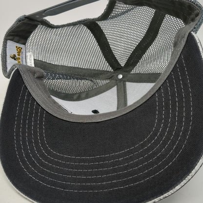 Buck's Bags Farm Bureau Ins Trucker Hat Black One Size Mesh Snapback Brim Logo