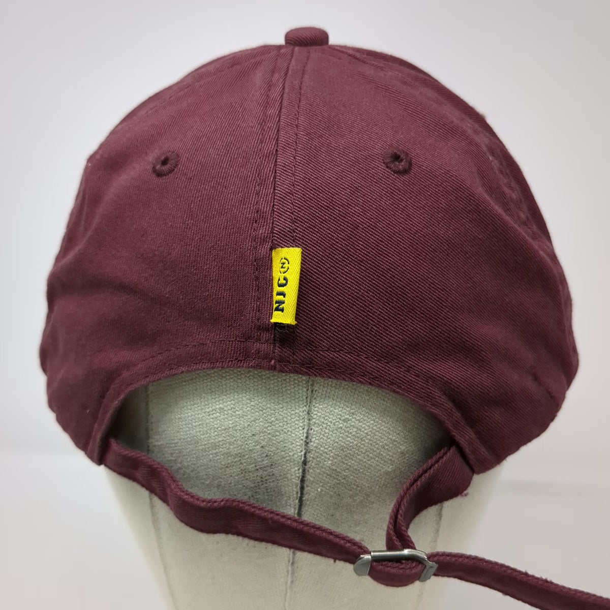 Nautica Baseball Cap Red One Size NJC Logo Slideback Cotton Contrast Stitch Hat