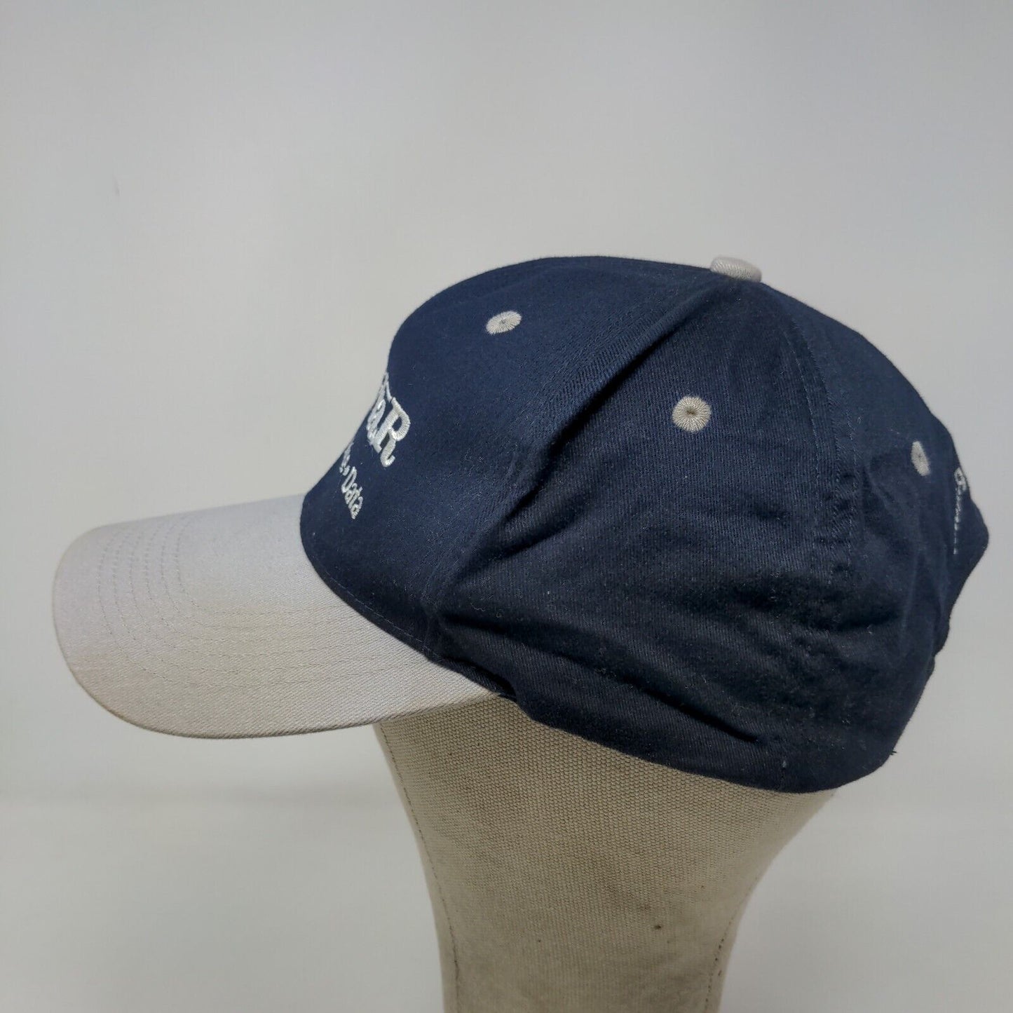 GrayBar Men's Snapback Hat Blue Gray Size OSFA Embroidered Logo Cotton