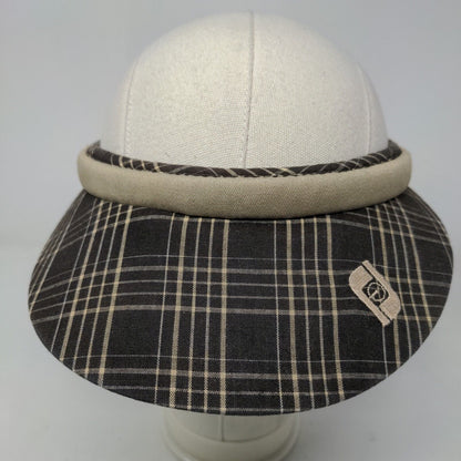 Foot-Joy Women's Golf Sun Visor Cap Hat Multicolor Plaid Made in USA