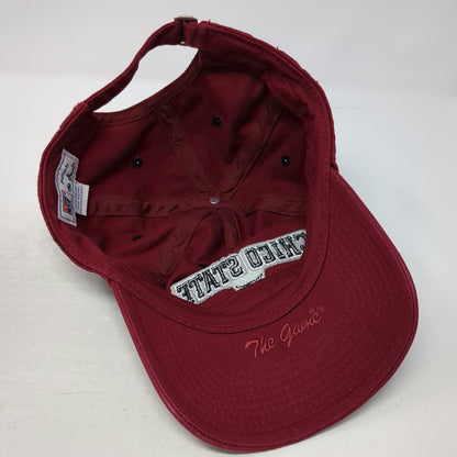 The Game Baseball Cap Red Black White OSFM Chico State Wildcats Hat Slideback