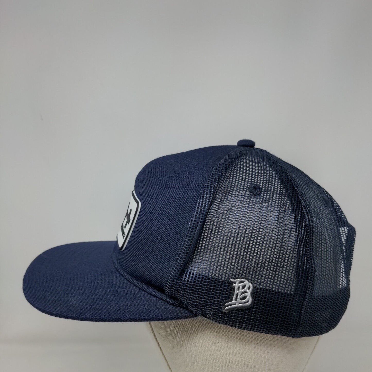Add2 Performance Snapback Trucker Hat Blue OS Adjustable Mesh Back Branded Bills