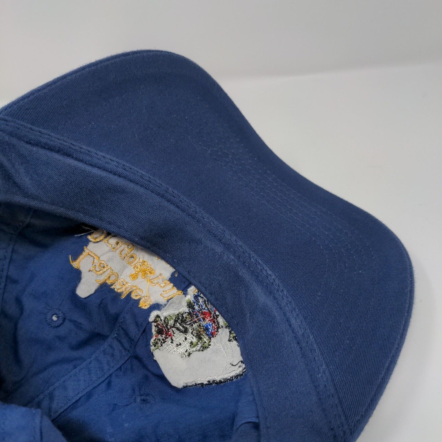 Labadee Dragon's Tail Coaster Fitted Hat Blue S/M Embroidered 6 Panel Cameo