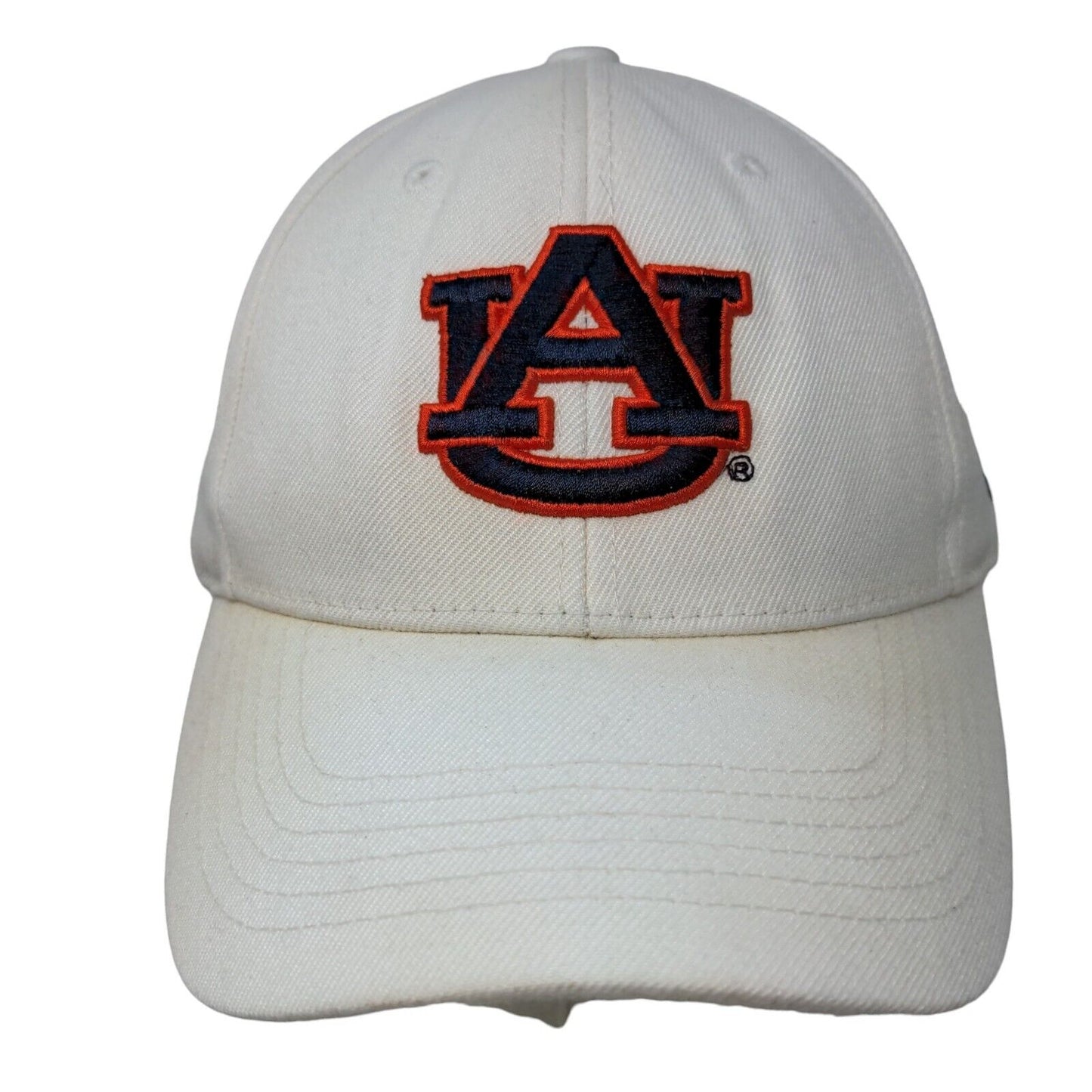 Under Armour Men's Slideback Hat White OSFA Embroidered Auburn University Logo