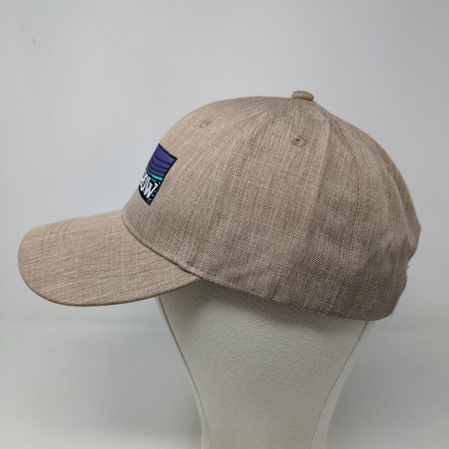 Hit Wear Men's Strapback Hat Tan Size OSFA Embroidered Old Row Logo Polyester