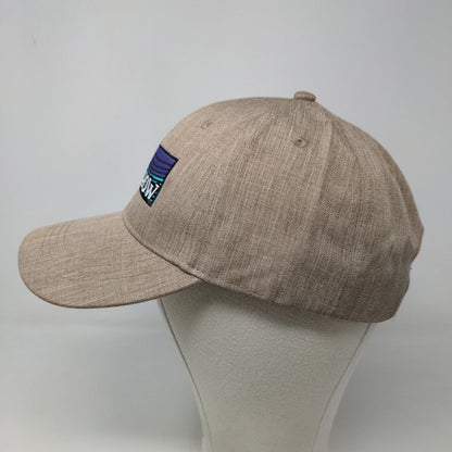 Hit Wear Men's Strapback Hat Tan Size OSFA Embroidered Old Row Logo Polyester