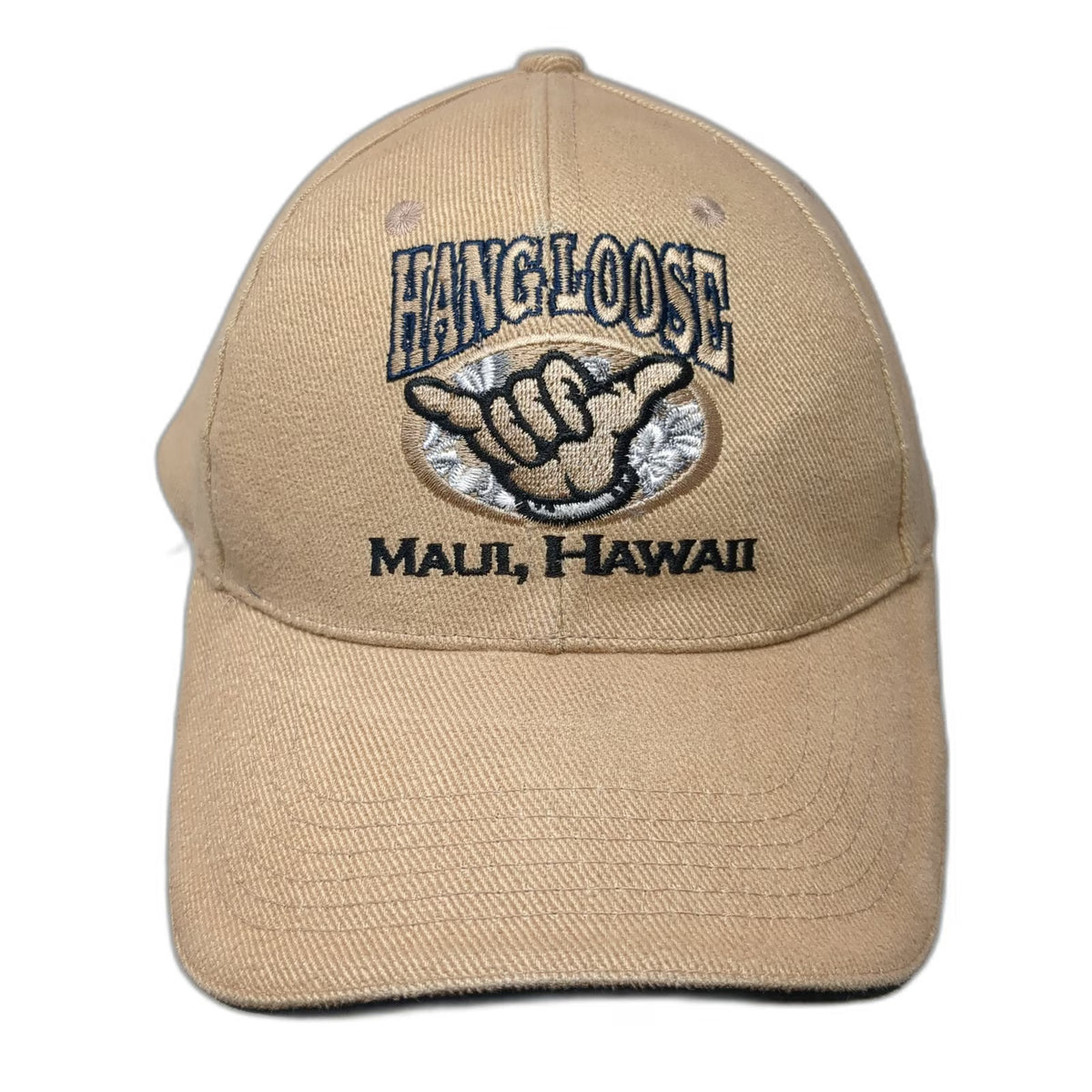 Magic Caps Maui Hawaii Hang Loose Shaka Hand Brown Baseball Cap One Size Hat