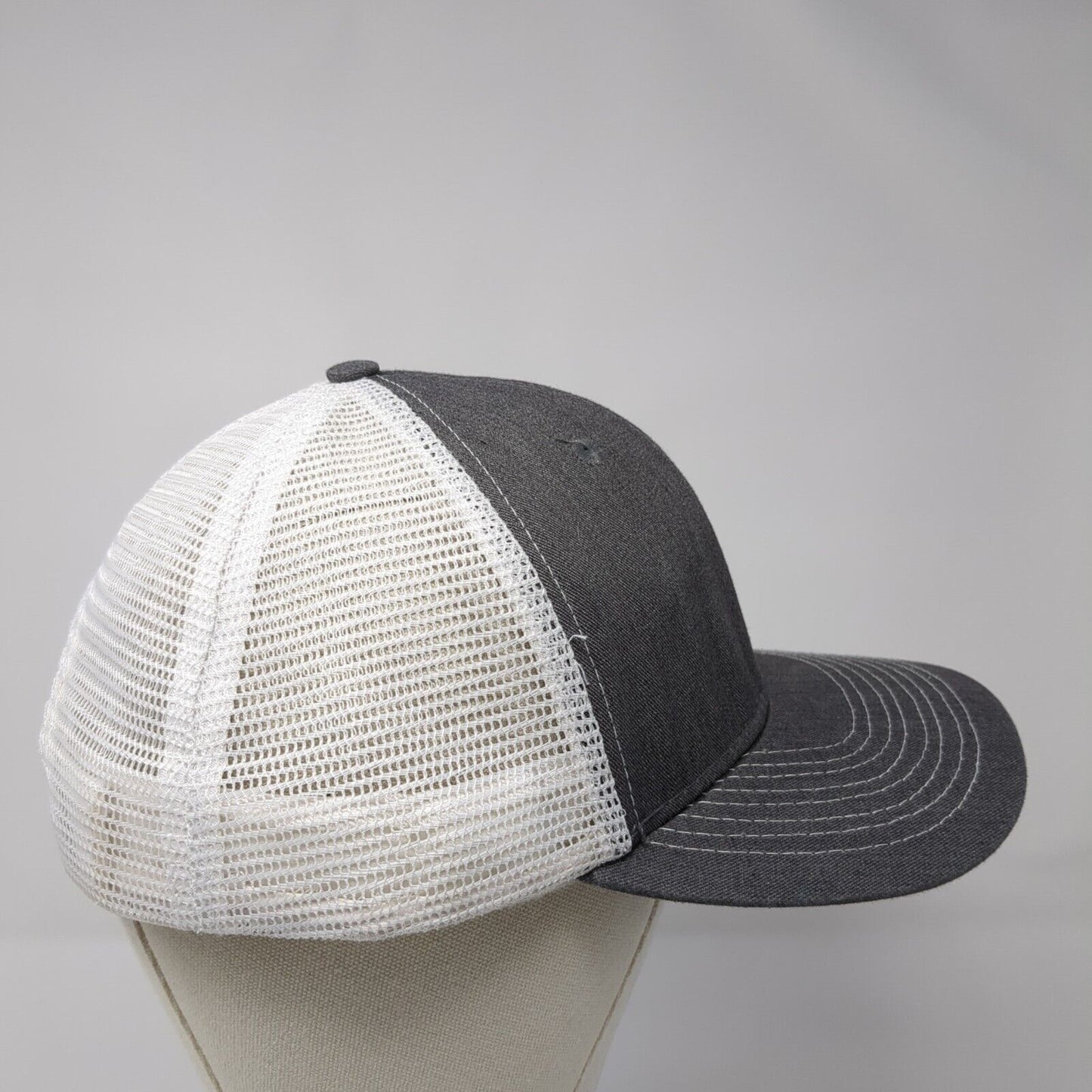Army National Guard Snapback Trucker Hat Gray One Size Adjustable Mesh Back