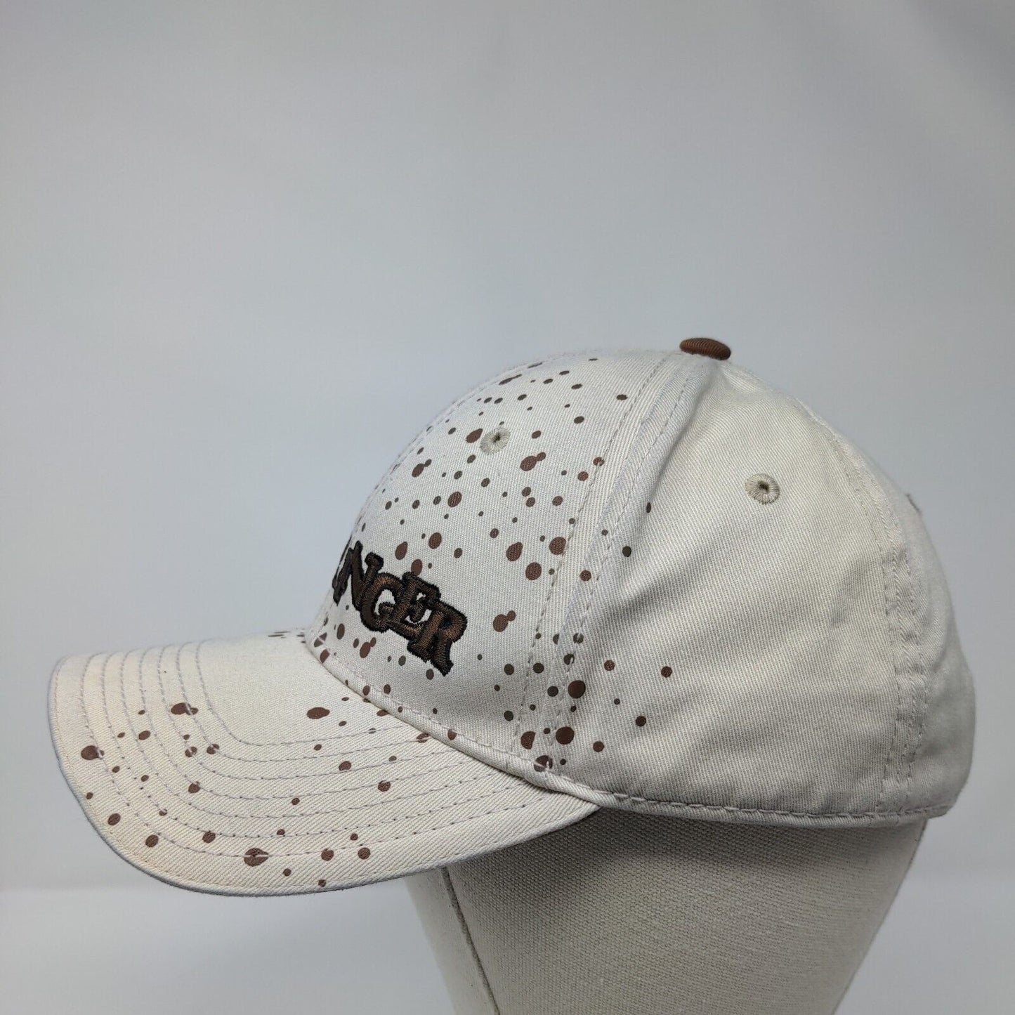 Mudslinger Slideback Hat Tan OSFA Adjustable Embroidered 6 Panel Jeep Workwear
