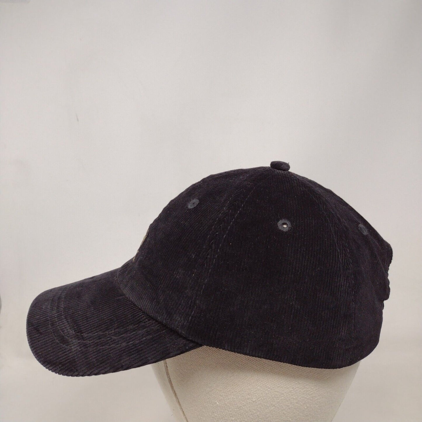 Kangol Slideback Hat Black Size L Corduroy Hat Cotton Blend Embroidered Logo