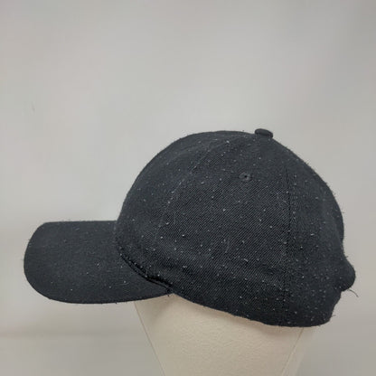 Unbranded Strapback Hat Black One Size Adjustable 6 Panel Blank