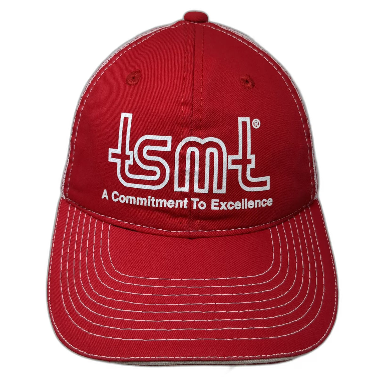 Outdoor Cap Trucker Hat Red One Size tsmt Commitment To Excellence Mesh Snapback