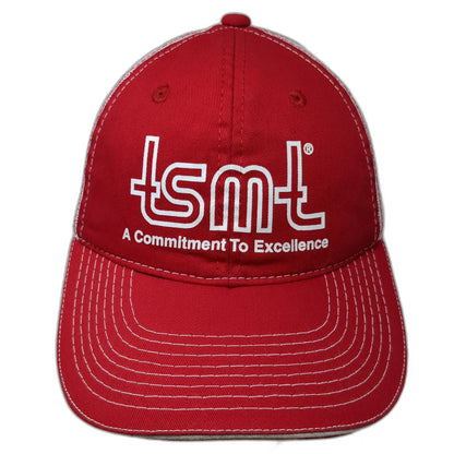 Outdoor Cap Trucker Hat Red One Size tsmt Commitment To Excellence Mesh Snapback