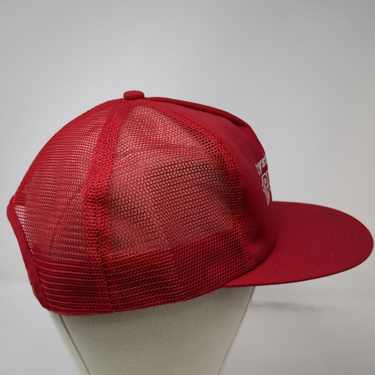 K-Products Trucker Hat Red OSFM Mesh Crysteel Triple Tipper Dump Body USA Hat