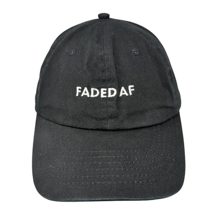 Faded AF Slideback Hat Black One Size Adjustable Embroidered 6 Panel