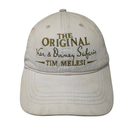 The Original Tim Melesi Slideback Hat Tan One Size Adjustable 6 Panel