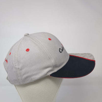 Cuts Metal Strapback Baseball Cap Gray OS Adjustable Embroidered Max Cotton