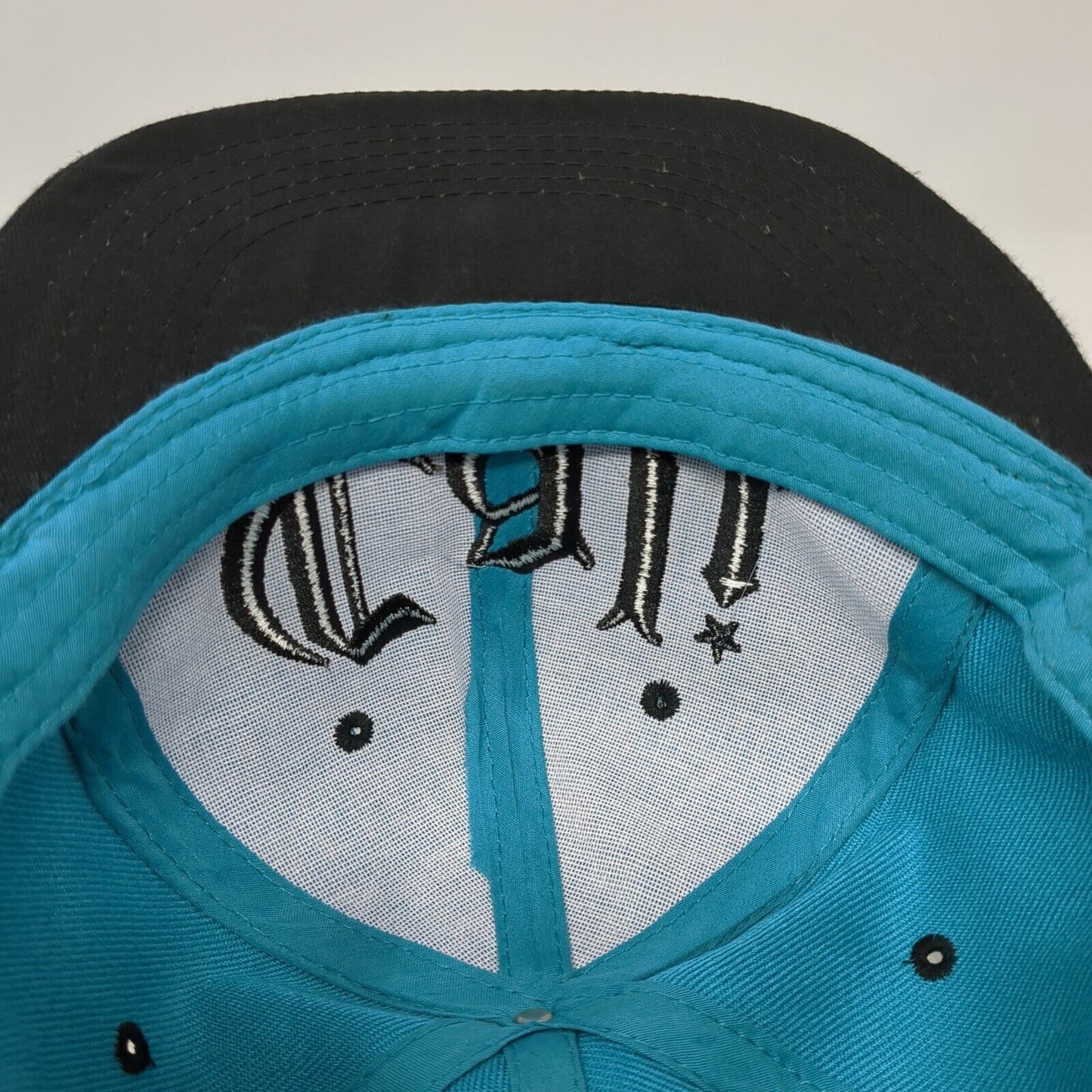 Cali Snapback Hat Blue One Size Adjustable Colorblock America 6 Panel