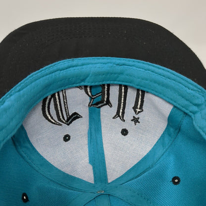 Cali Snapback Hat Blue One Size Adjustable Colorblock America 6 Panel