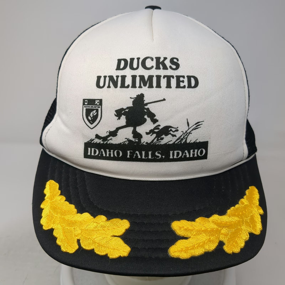 Winner Trucker Hat Black Ducks Unlimited Idaho Falls Hunter Leaf Hat Vintage