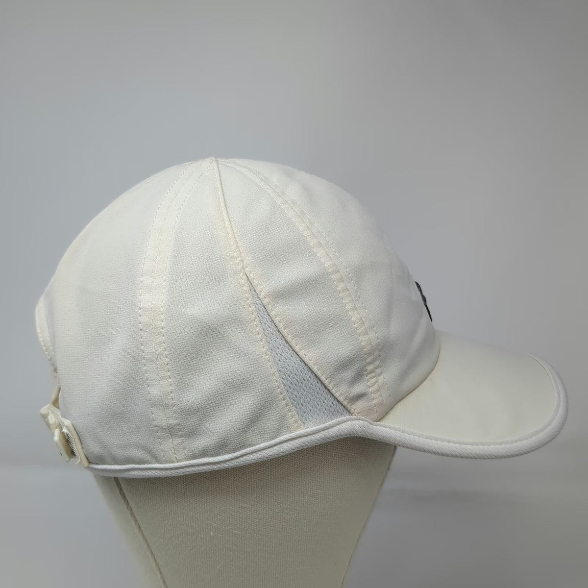 Adidas Baseball Cap White One Size Adizero Mesh Performance Slideback Hat