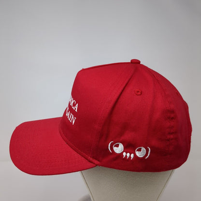Make America Ghastly Again Strapback Hat Red OS Adjustable Embroidered Otto