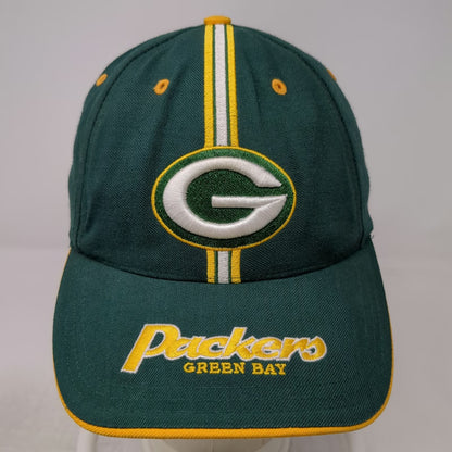 Green Bay Packers NFL Twins Enterprise Green One Size Stripe Strapback Cap Hat