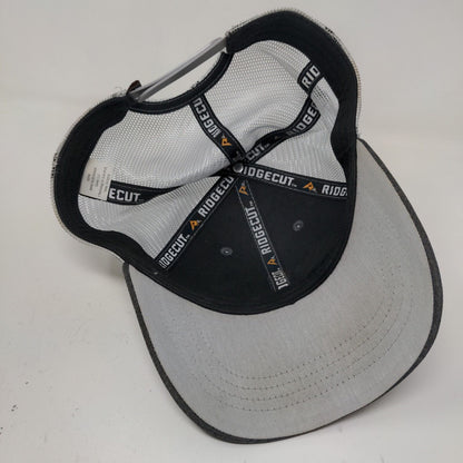 Ridgecut Men's Snapback Mesh Back Hat Gray OSFM 3D Logo Adjustable
