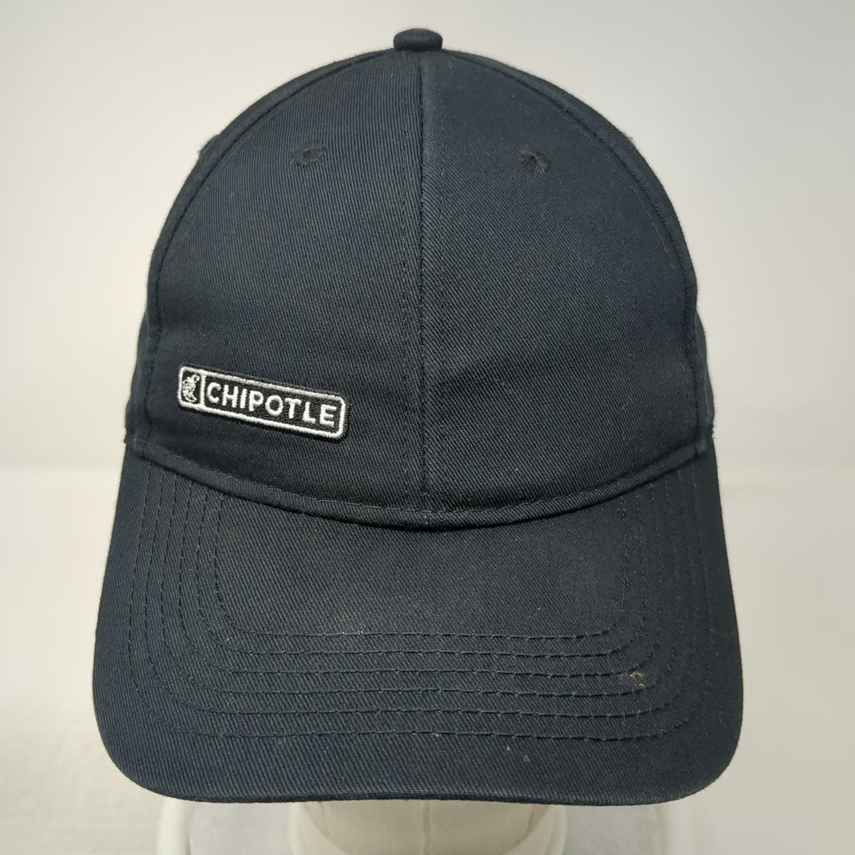 Loomstate Baseball Cap Black One Size Organic Cotton Slideback Chipotle Logo Hat
