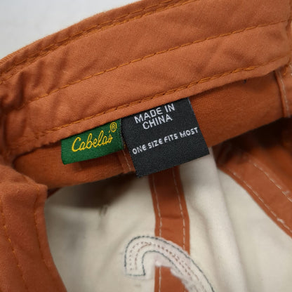 Cabelas Baseball Cap Brown One Size Slideback Contrast Stitch Embroidered Hat