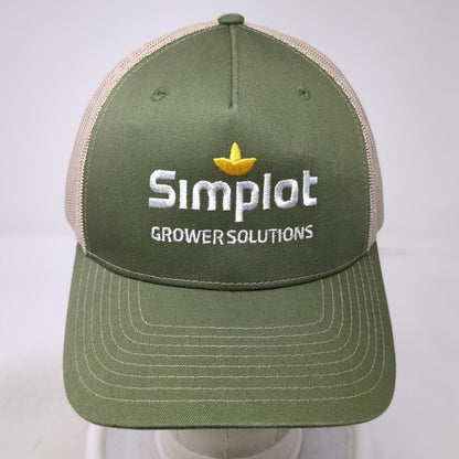 Richardson Trucker Hat Green One Size Simplot Grower Solutions Mesh Snapback