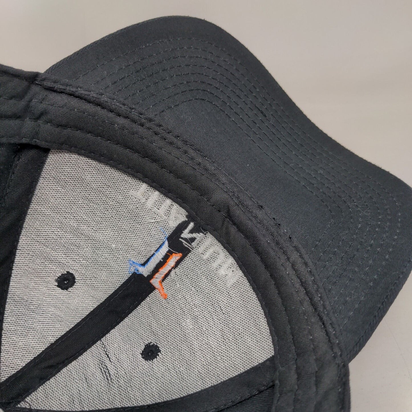 Titanium Solutions Strapback Hat Black One Size Embroidered 6 Panel