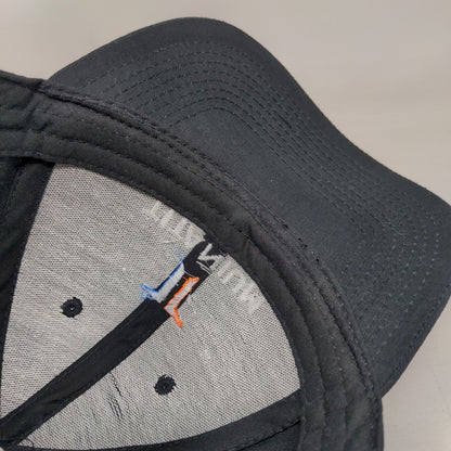 Titanium Solutions Strapback Hat Black One Size Embroidered 6 Panel