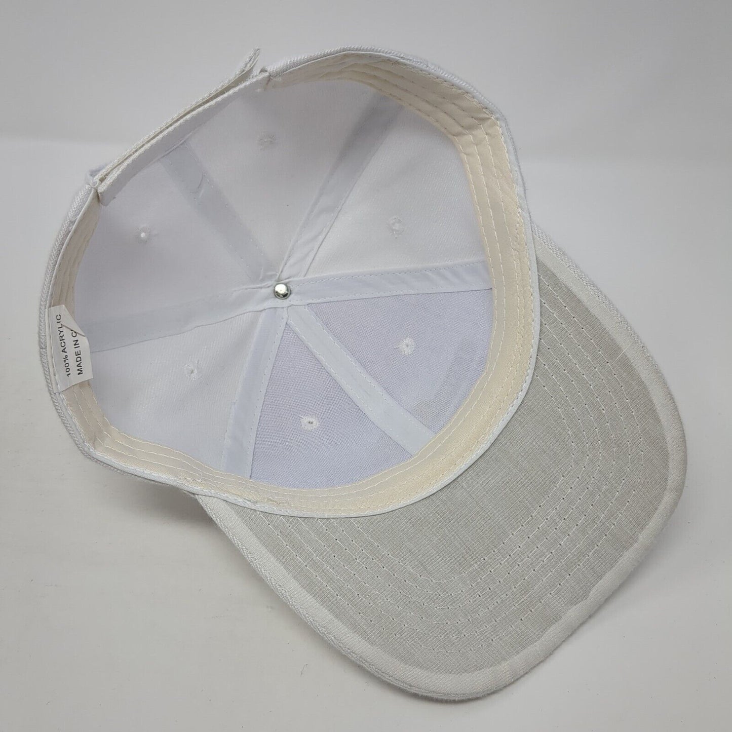 Linder Farms Pumpkin Patch Corn Maze More Strapback Hat White OS Adjustable